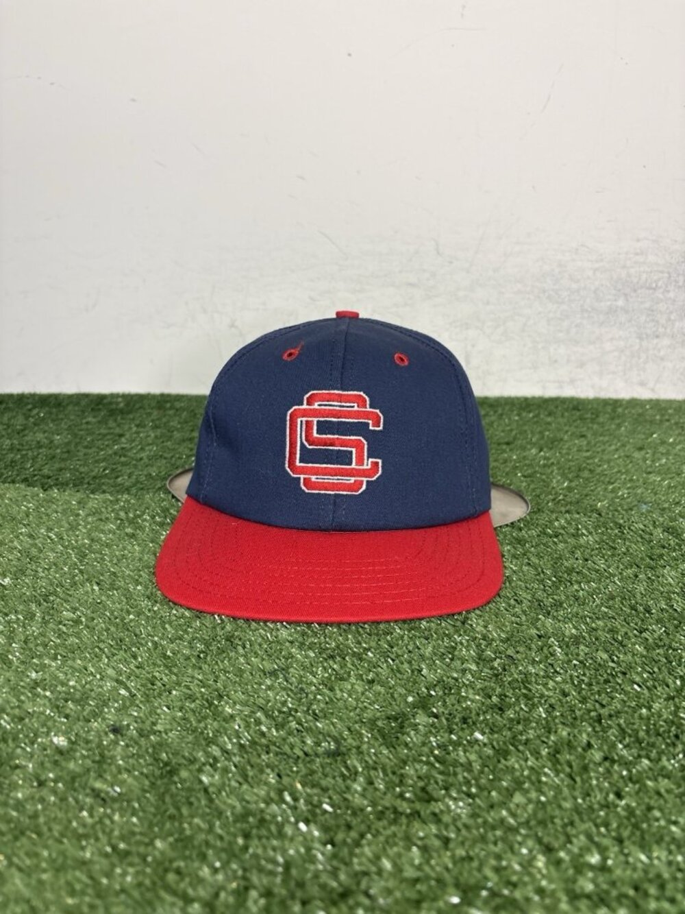 Vintage Colorado Sky Sox hat cap snap back blue red new era Milb 1990s mens